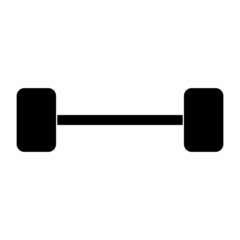 dumbbell icon set, dumbbell vector set sign symbol