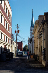 Fototapeta na wymiar old town street