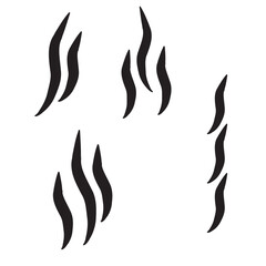 Smoke shape icon on white background. Smoke puff sign. steam symbol. flat style.