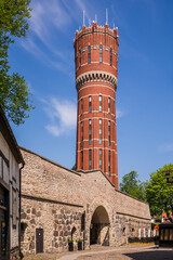 Sweden, Kalmar, Kalmar Domkyrka cathedral, old water tower © Danita Delimont