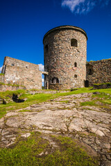 Fototapeta na wymiar Sweden, Bohuslan, Kungalv, 14th century medieval fortress, Bohus Fastning