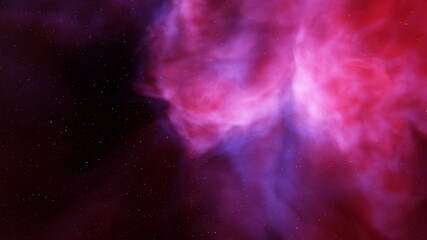 Deep space nebula 3d illustration
