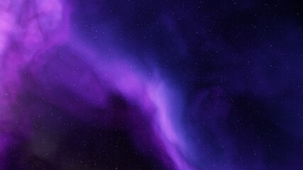 Deep space nebula 3d illustration