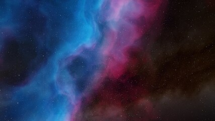Obraz na płótnie Canvas Deep space nebula 3d illustration