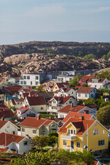 Fototapeta na wymiar Sweden, Bohuslan, Kungshamn, town view from the south