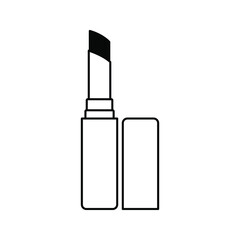 lipstick icon. Cosmetic sign. vector illustration color editable
