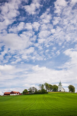 Fototapeta na wymiar Sweden, Bohuslan, Dingle, Svarteborgs church, exterior (Editorial Use Only)