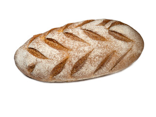 loaf of black bread Flour product. Preparing for lunch.