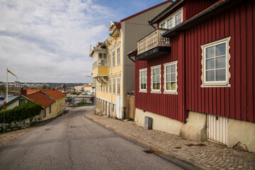 Sweden, Bohuslan, Stromstad, town building detail (Editorial Use Only)