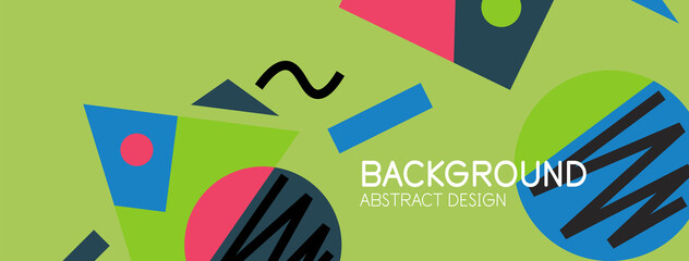 Abstract background with blocks, lines, geometric shapes. Techno or business concept for wallpaper, banner, background, landing page