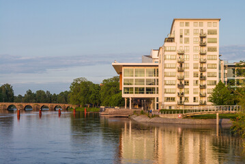 Sweden, Varmland, Karlstad, Karlstads CCC, congress center and high-rise building (Editorial Use...