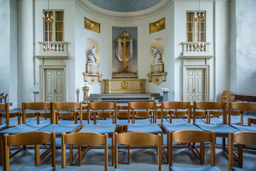 Fototapeta na wymiar Sweden, Varmland, Karlstad, Domkyrkan cathedral, interior (Editorial Use Only)