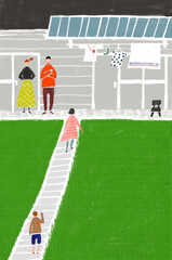 田舎暮らしの家族