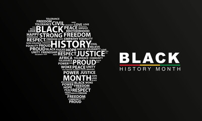 Black history month celebrate. vector illustration design graphic Black history month - obrazy, fototapety, plakaty