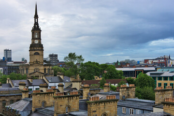 Clock Tower and buildings, Newcastle upon Tyne, England, UK