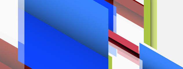 Vector background. Abstract overlapping color lines design with shadow effects. Illustration for wallpaper banner background or landing page