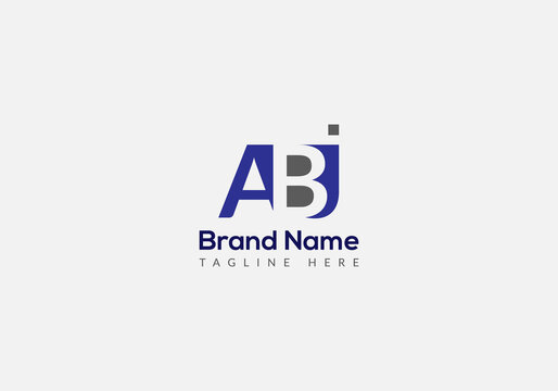 Abstract ABJ letter modern initial lettermarks logo design
