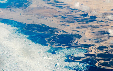 Aerial view of Greenland, Scenic