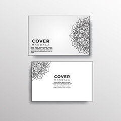 cover template with mandala flower