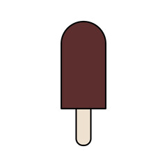 ice cream chocolate vector line for web, presentation, logo, Icon Symbol.