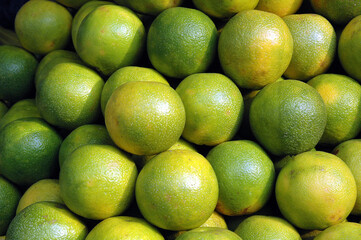 Orange at a fruit market in Kolkata, India.