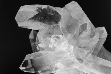 Quartz crystals, close up patterns