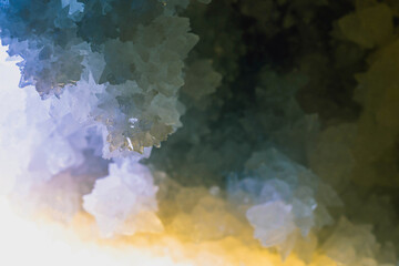 Quartz crystals, close up patterns