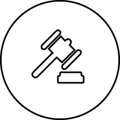 Gavel icon vector. judge gavel icon vector. law icon vector. auction hammer
