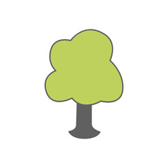 tree Icon, save earth icon in black flat glyph, filled style isolated on white background