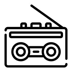 radio line icon