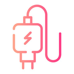 Fototapeta premium charger gradient icon
