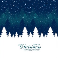 Beautiful christmas tree card celebration holiday background