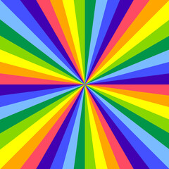 Fototapeta premium ビビットカラーのサンバースト背景素材 Vivid color sunburst background material