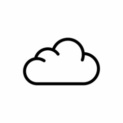cloud line icon vector