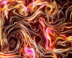 Magic space texture, pattern, looks like colorful smoke and fire, abstract fiery threads background with fire	