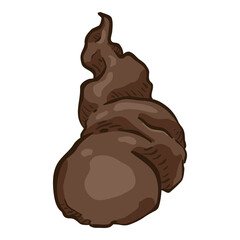 Cartoon Shit. Vector Poop Illustration