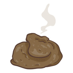 Cartoon Shit. Vector Poop Illustration