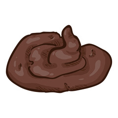 Cartoon Shit. Vector Poop Illustration