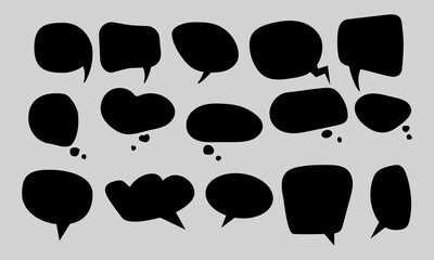 Fototapeta premium peech Bubble Set. Cloud Talk Bubble. Talk Bubble Collection. Vector set