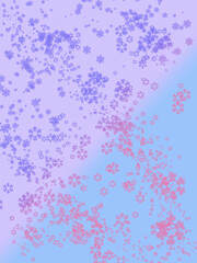 Colored snowflakes on a gradient background.