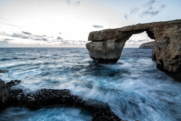 The stone arch of Gozo in Malta that has fallen a while ago