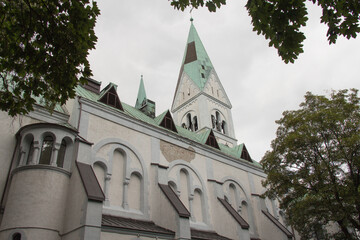 Fototapeta na wymiar Formerly Queen Louise Memorial Church or Luisenkirche, Kaliningrad, Russia.