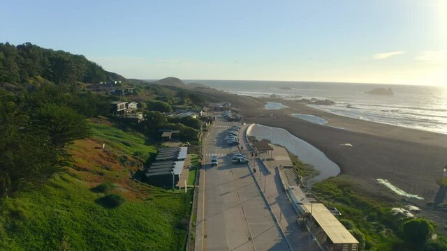 Matanzas Beach comuna de navidad sexta region CHile Santiago puertecillo topocalma.
Sunset wind surf spot