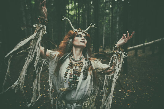 dancing shaman woman