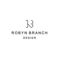 letter RB logo luxury design vector simple inspiration