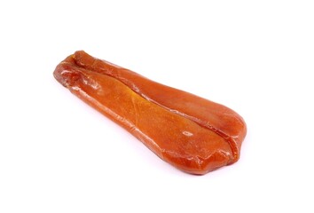 Whole piece of Bottarga, italian gastronomic specialty. It is made of salted, cured fish roe of...