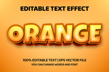 orange text style effect