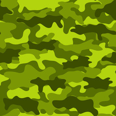 Military camouflage of marsh color. Vector pattern.