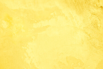 Concrete wall yellow color for texture background. Abstract grunge bright colorful color with growing effect.with roughness and irregularities.