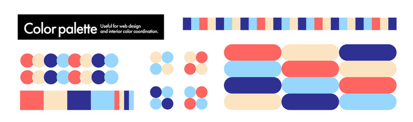 流行のカラーパレット素材、配色、カラーチャート、色見本、基本の色。色相、色相環 © DESIGN BOX